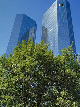 Deutsche Bank mit Bäumen Foto 