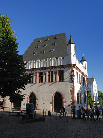 Foto Leinwandhaus mit Straße - Frankfurt am Main