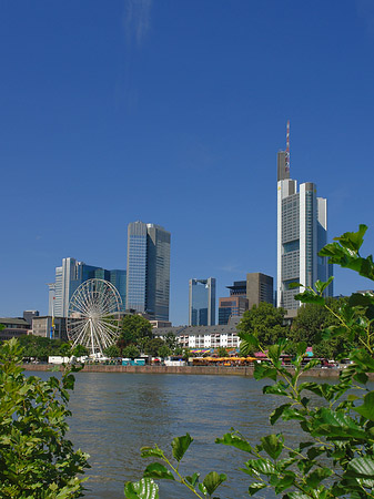 Skyline von Frankfurt mit Riesenrad - Hessen (Frankfurt am Main)