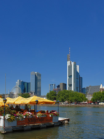 Fotos Skyline von Frankfurt mit Schöfferhofer Weizen | Frankfurt am Main