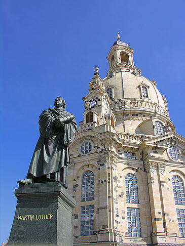 Martin Luther Denkmal an der Frauenkirche - Sachsen (Dresden)