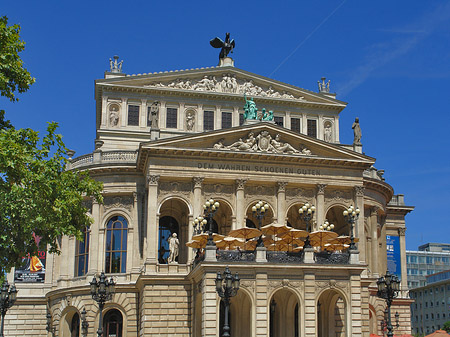 Foto Alte Oper mit Baum