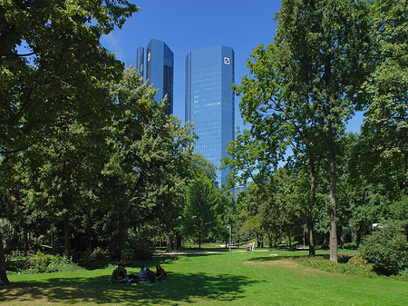 Deutsche Bank mit Wald Fotos