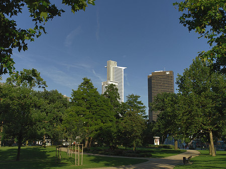 Friedrich-Ebert-Anlage mit Westendtower und Citytower Foto 