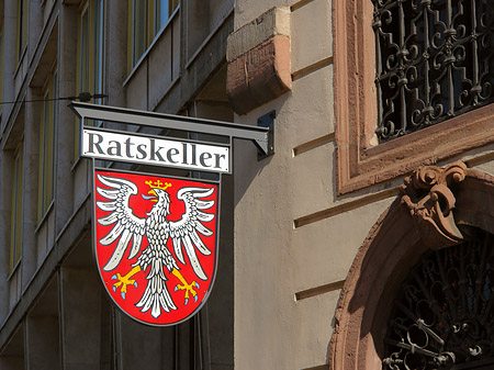 Schild vom Ratskeller - Hessen (Frankfurt am Main)