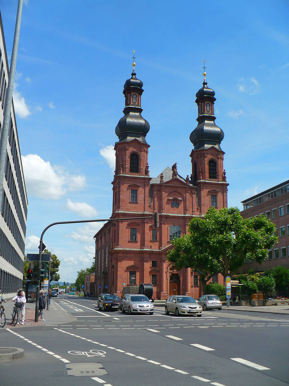 Mainz Ansicht Reiseführer  in Frankfurt St. Peters Kirche