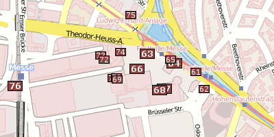 Festhalle Frankfurt Stadtplan