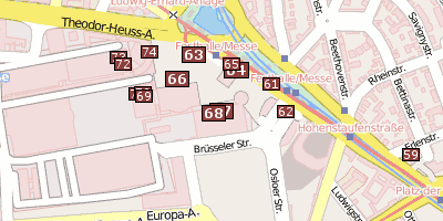 Stadtplan Frankfurter Buchmesse