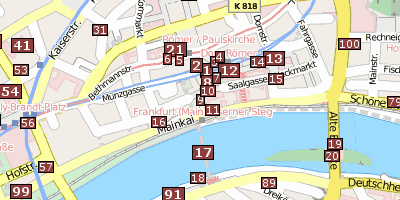 Stadtplan Haus Wertheim Frankfurt