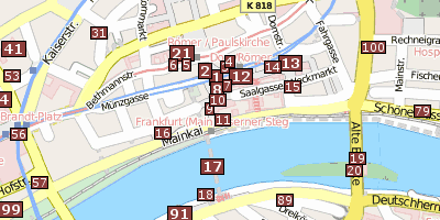 Historisches Museum Stadtplan