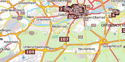 Stadtplan Schwanheimer Waldwiesen